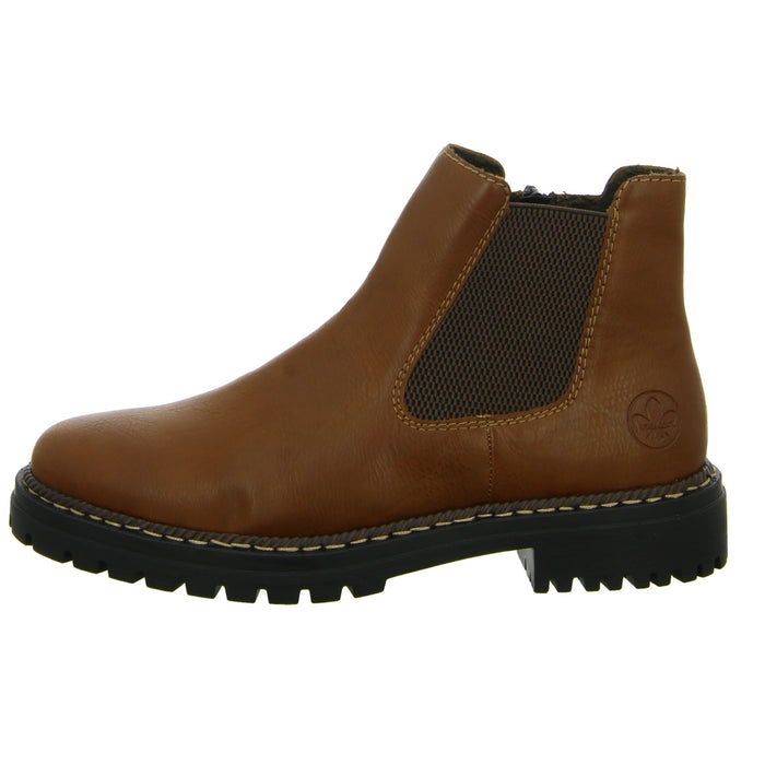 Rieker Schlupf-/Reißverschlußstiefelette Warmfutter bis 35mm Absatz (casual) - SchuhEggers.de