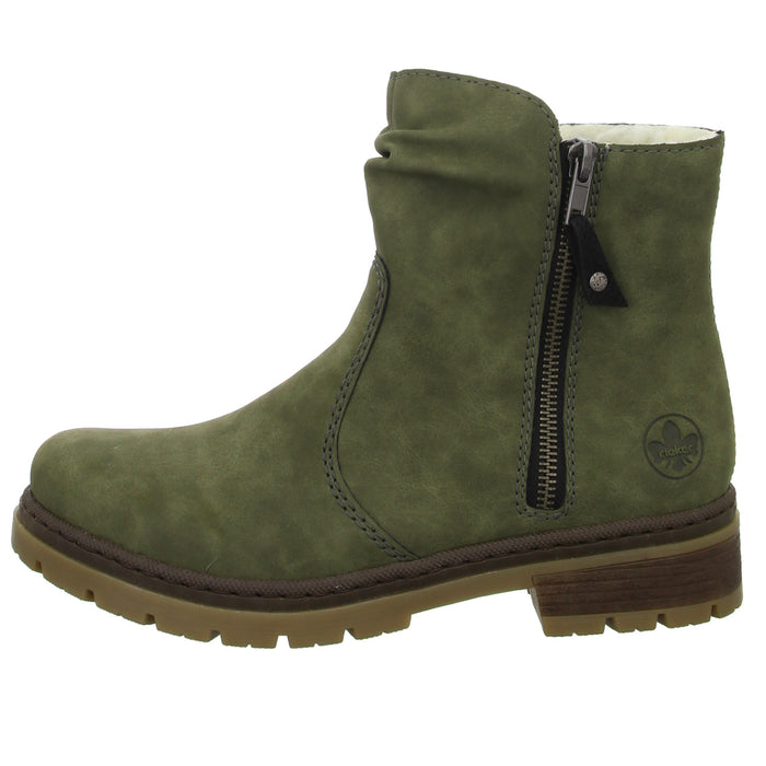 Rieker Schlupf-/Reißverschlußstiefelette Warmfutter bis 35mm Absatz (casual) - SchuhEggers.de