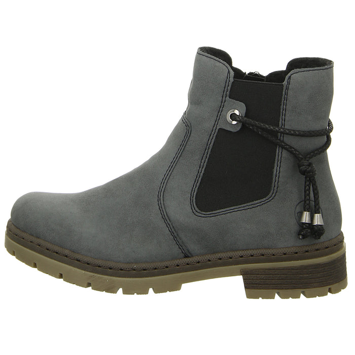 Rieker Schlupf-/Reißverschlußstiefelette Warmfutter bis 35mm Absatz (casual) - SchuhEggers.de