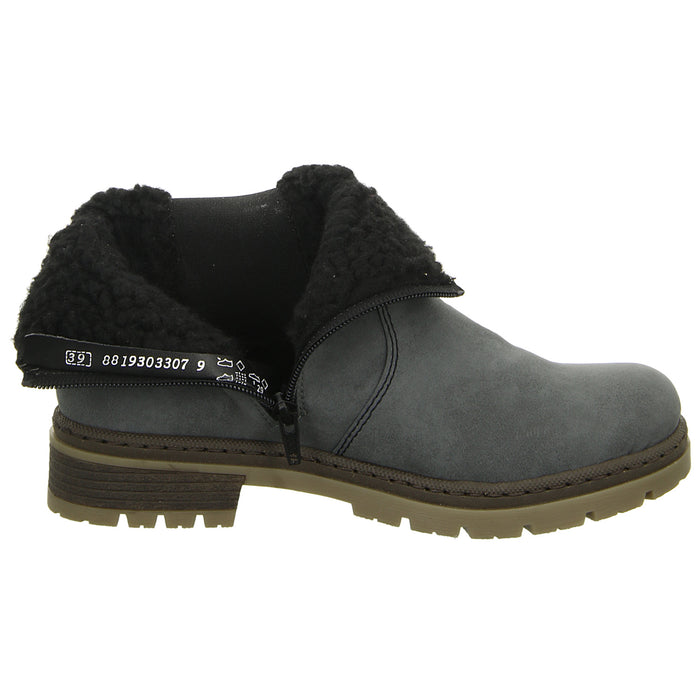 Rieker Schlupf-/Reißverschlußstiefelette Warmfutter bis 35mm Absatz (casual) - SchuhEggers.de