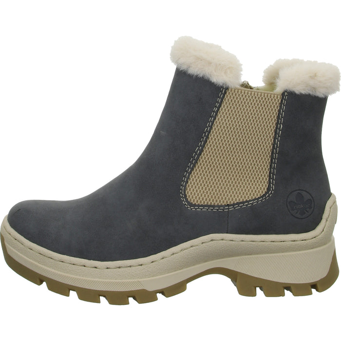 Rieker Schlupf-/Reißverschlußstiefelette Warmfutter bis 35mm Absatz (casual) - SchuhEggers.de