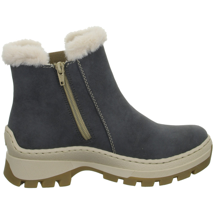 Rieker Schlupf-/Reißverschlußstiefelette Warmfutter bis 35mm Absatz (casual) - SchuhEggers.de
