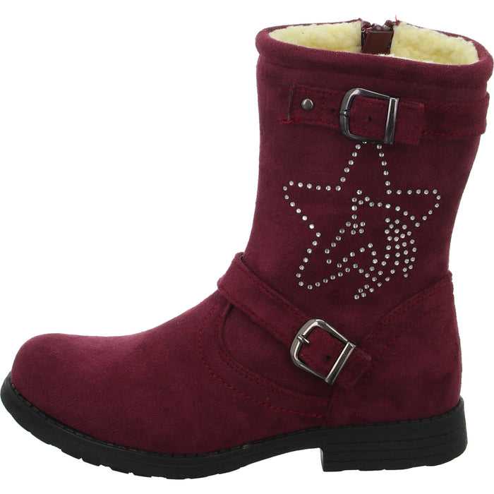 girlZ onlY slip-on/velcro ankle boots with warm lining