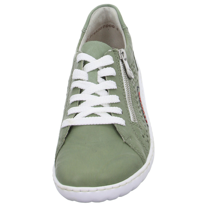 Rieker lace-up shoe, breathable (openwork/braided upper material)