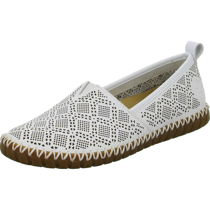 Rieker Slipper/Kletthalbschuh luftdurchlässig (durchbrochenes/geflochtenes Obermaterial) - SchuhEggers.de