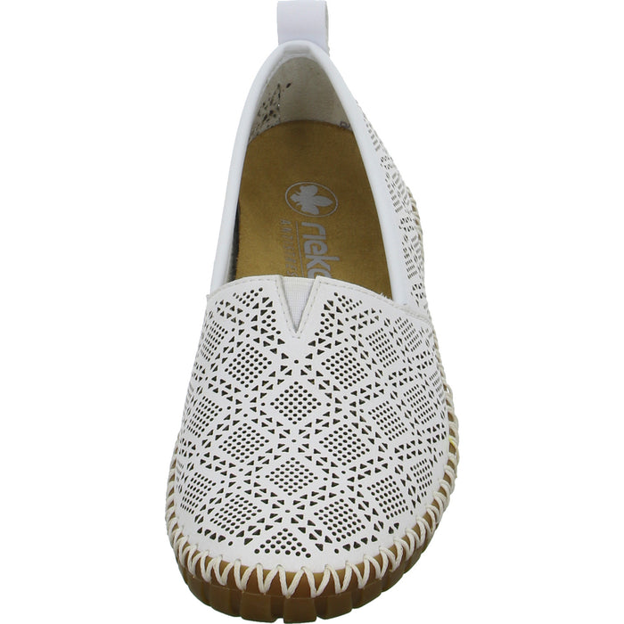 Rieker Slipper/Kletthalbschuh luftdurchlässig (durchbrochenes/geflochtenes Obermaterial) - SchuhEggers.de