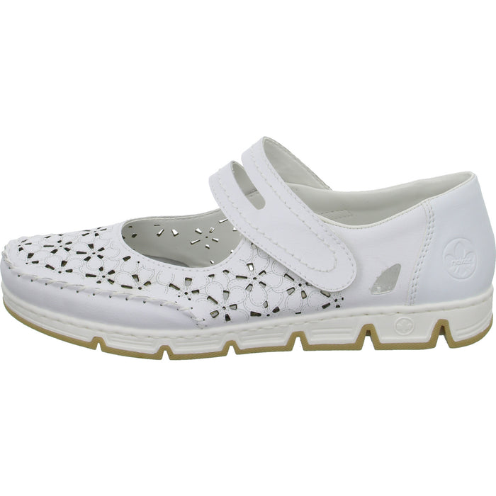 Rieker Slipper/Kletthalbschuh luftdurchlässig (durchbrochenes/geflochtenes Obermaterial) - SchuhEggers.de