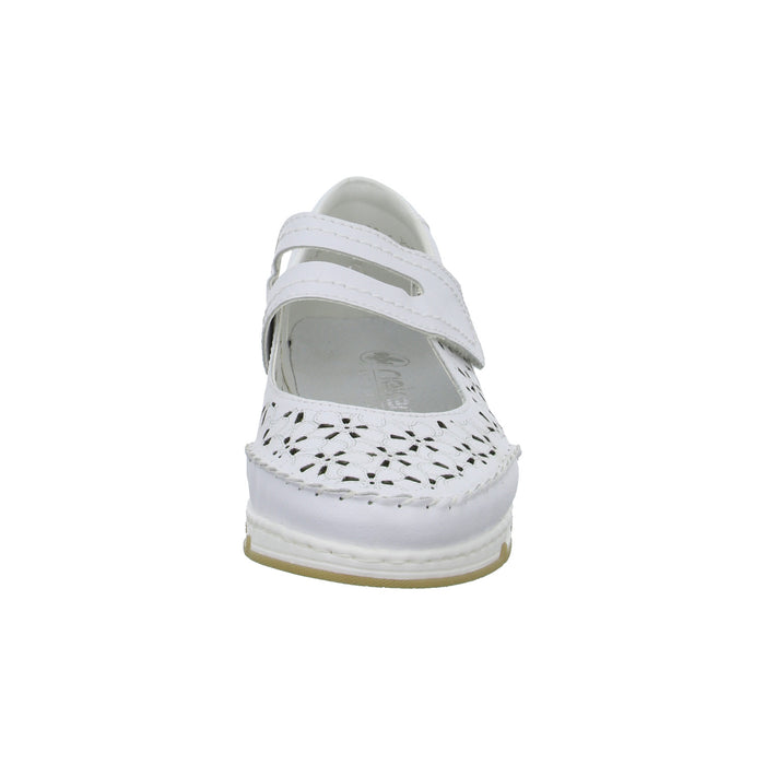 Rieker Slipper/Kletthalbschuh luftdurchlässig (durchbrochenes/geflochtenes Obermaterial) - SchuhEggers.de