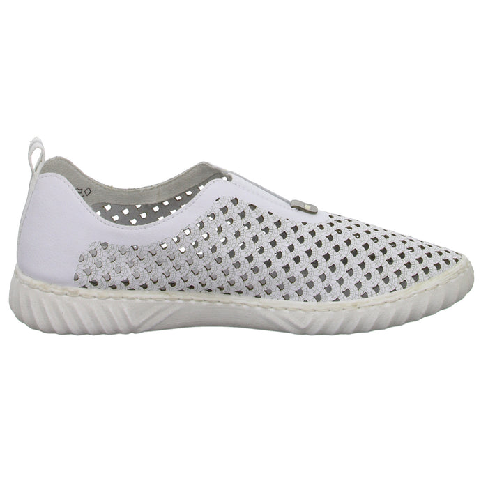Rieker Slipper/Kletthalbschuh luftdurchlässig (durchbrochenes/geflochtenes Obermaterial) - SchuhEggers.de