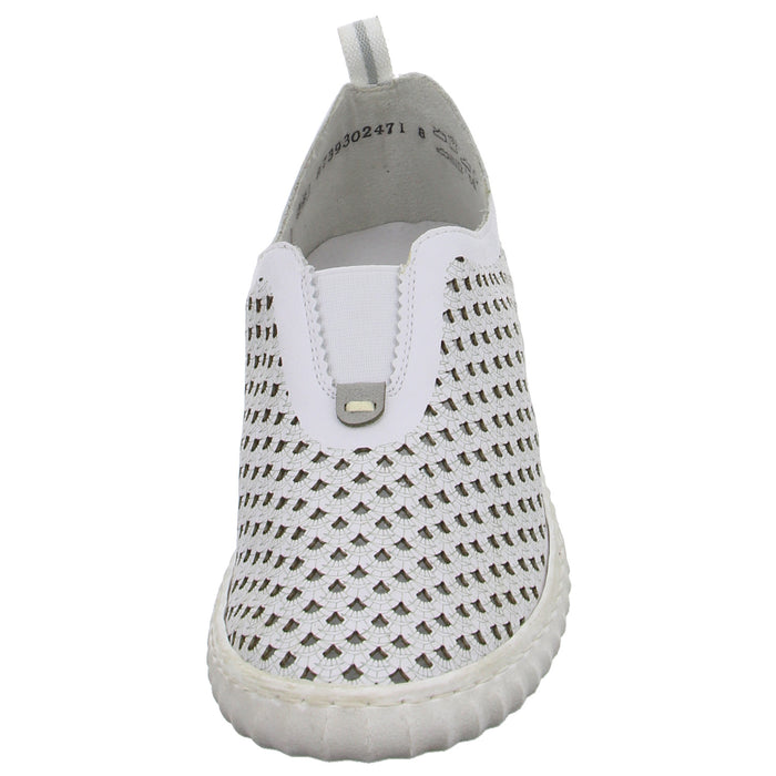 Rieker Slipper/Kletthalbschuh luftdurchlässig (durchbrochenes/geflochtenes Obermaterial) - SchuhEggers.de