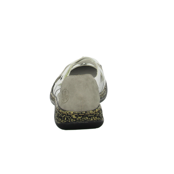 Rieker Slipper/Kletthalbschuh luftdurchlässig (durchbrochenes/geflochtenes Obermaterial) - SchuhEggers.de