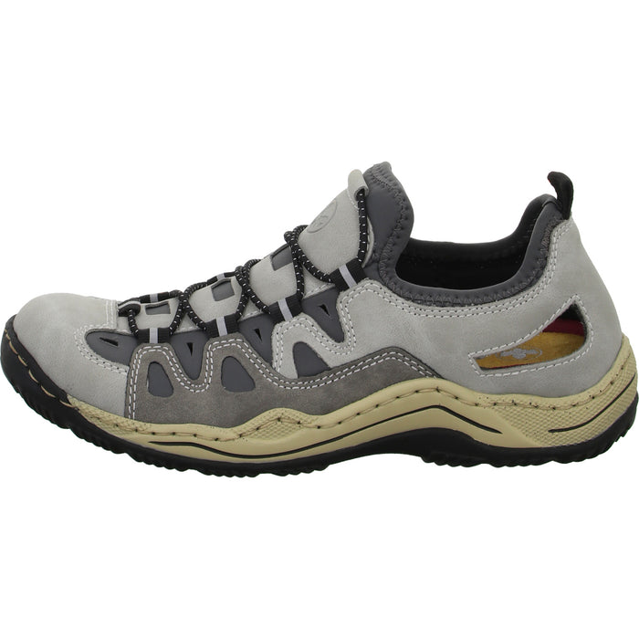 Rieker Slipper/Kletthalbschuh luftdurchlässig (durchbrochenes/geflochtenes Obermaterial) - SchuhEggers.de