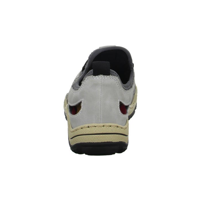Rieker Slipper/Kletthalbschuh luftdurchlässig (durchbrochenes/geflochtenes Obermaterial) - SchuhEggers.de