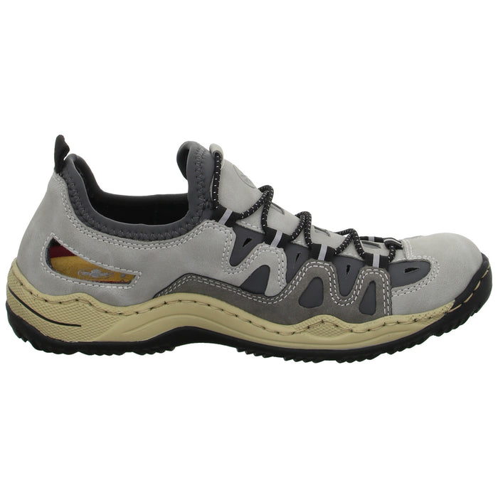 Rieker Slipper/Kletthalbschuh luftdurchlässig (durchbrochenes/geflochtenes Obermaterial) - SchuhEggers.de