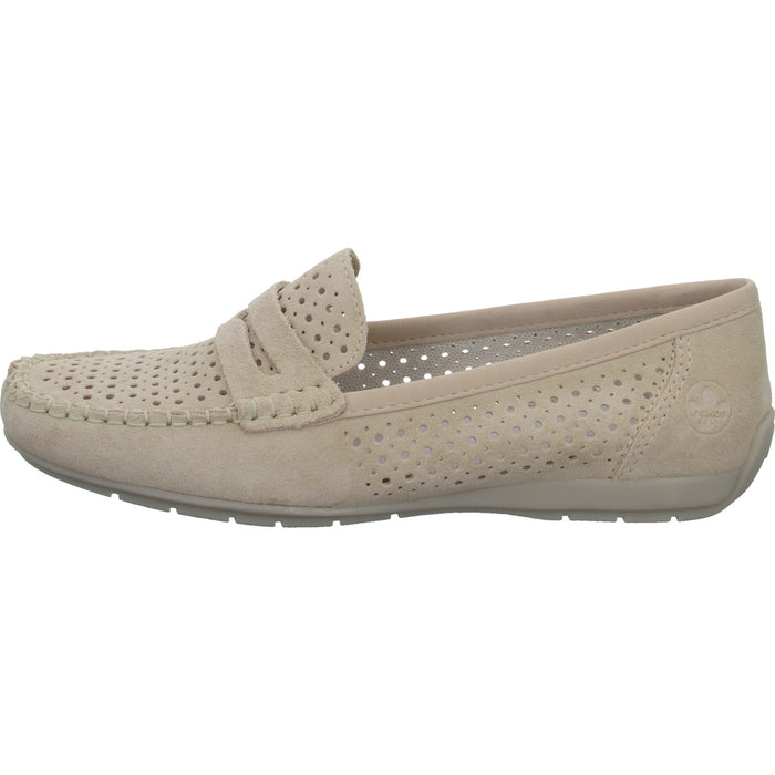 Rieker Slipper/Kletthalbschuh luftdurchlässig (durchbrochenes/geflochtenes Obermaterial) - SchuhEggers.de
