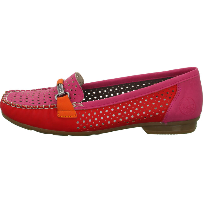Rieker Slipper/Kletthalbschuh luftdurchlässig (durchbrochenes/geflochtenes Obermaterial) - SchuhEggers.de
