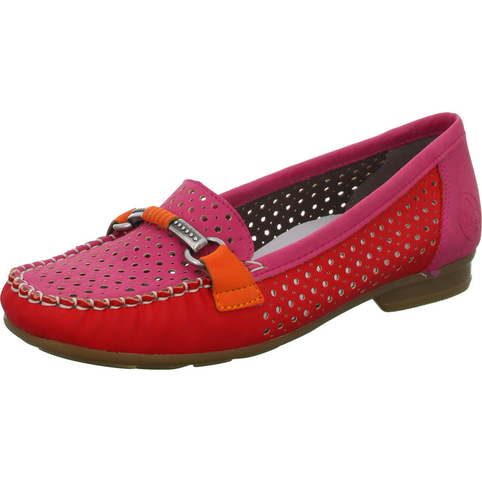 Rieker Slipper/Kletthalbschuh luftdurchlässig (durchbrochenes/geflochtenes Obermaterial) - SchuhEggers.de