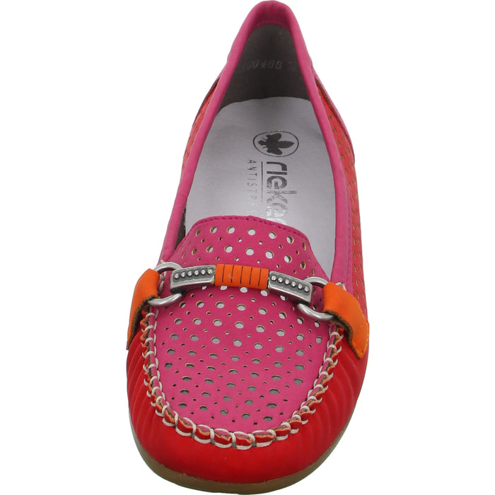 Rieker Slipper/Kletthalbschuh luftdurchlässig (durchbrochenes/geflochtenes Obermaterial) - SchuhEggers.de