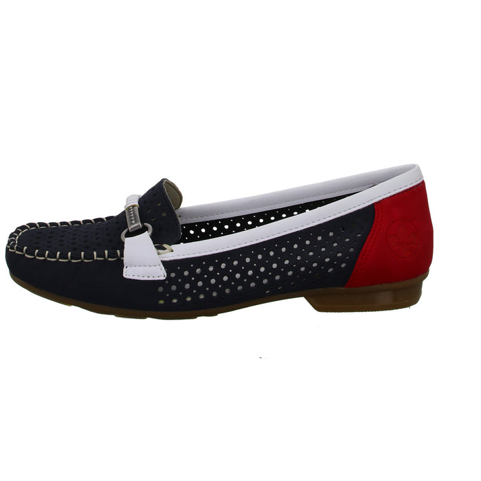 Rieker Slipper/Kletthalbschuh luftdurchlässig (durchbrochenes/geflochtenes Obermaterial) - SchuhEggers.de