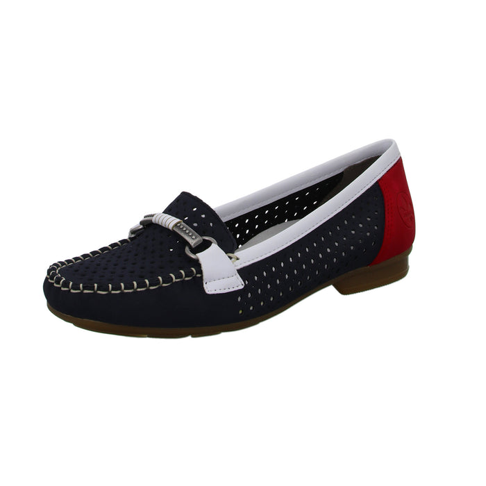 Rieker Slipper/Kletthalbschuh luftdurchlässig (durchbrochenes/geflochtenes Obermaterial) - SchuhEggers.de