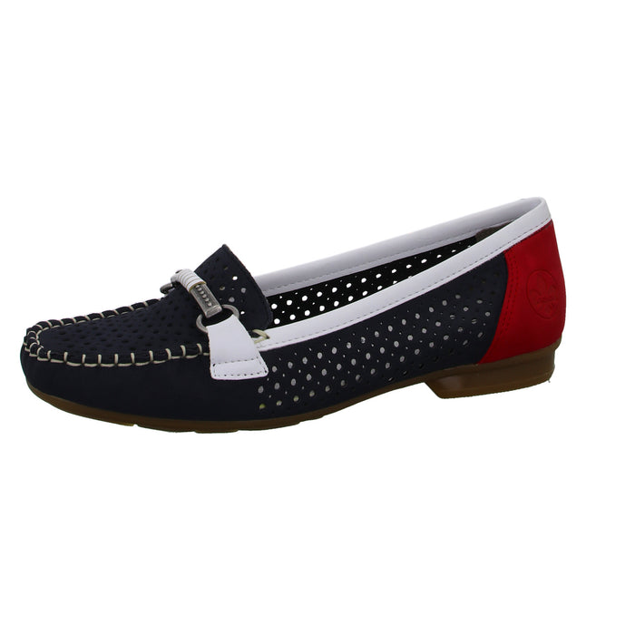 Rieker Slipper/Kletthalbschuh luftdurchlässig (durchbrochenes/geflochtenes Obermaterial) - SchuhEggers.de