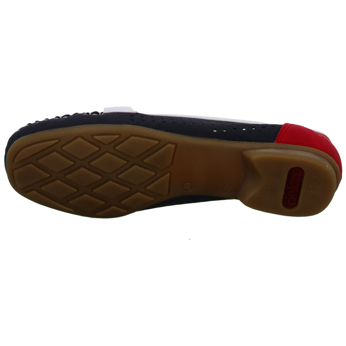 Rieker Slipper/Kletthalbschuh luftdurchlässig (durchbrochenes/geflochtenes Obermaterial) - SchuhEggers.de