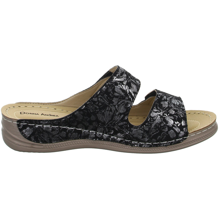 Donna Andrea mules with extra width up to 30mm sole height