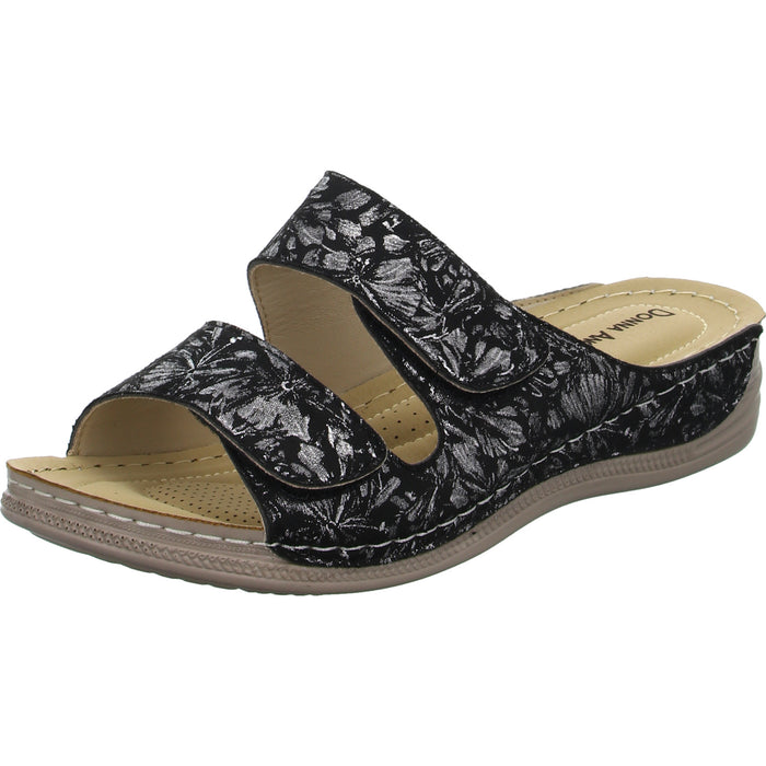 Donna Andrea mules with extra width up to 30mm sole height
