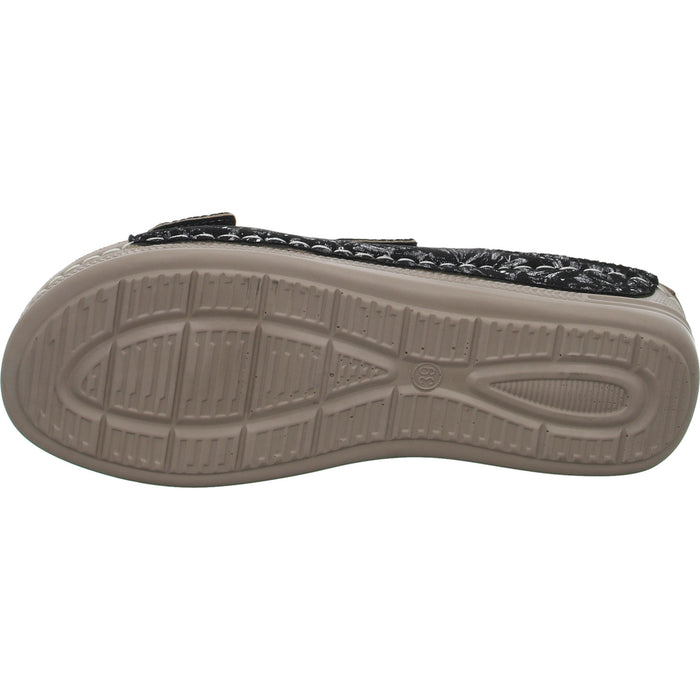 Donna Andrea mules with extra width up to 30mm sole height