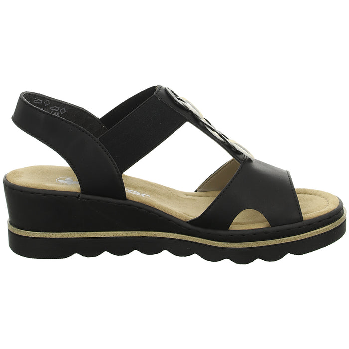 Rieker Keil Sandalette ab 30mm Sohlenhöhe
