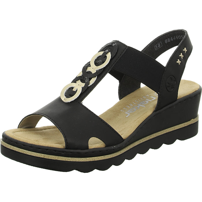 Rieker Keil Sandalette ab 30mm Sohlenhöhe