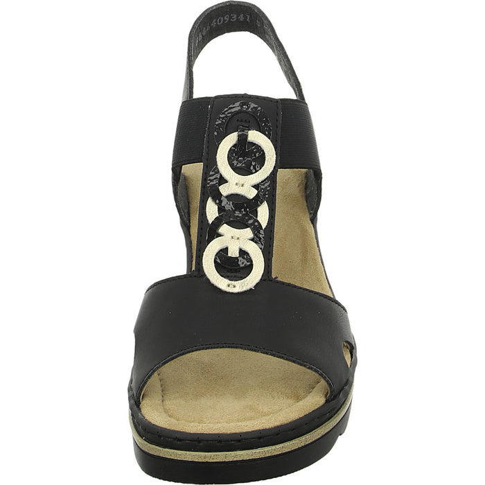 Rieker Keil Sandalette ab 30mm Sohlenhöhe