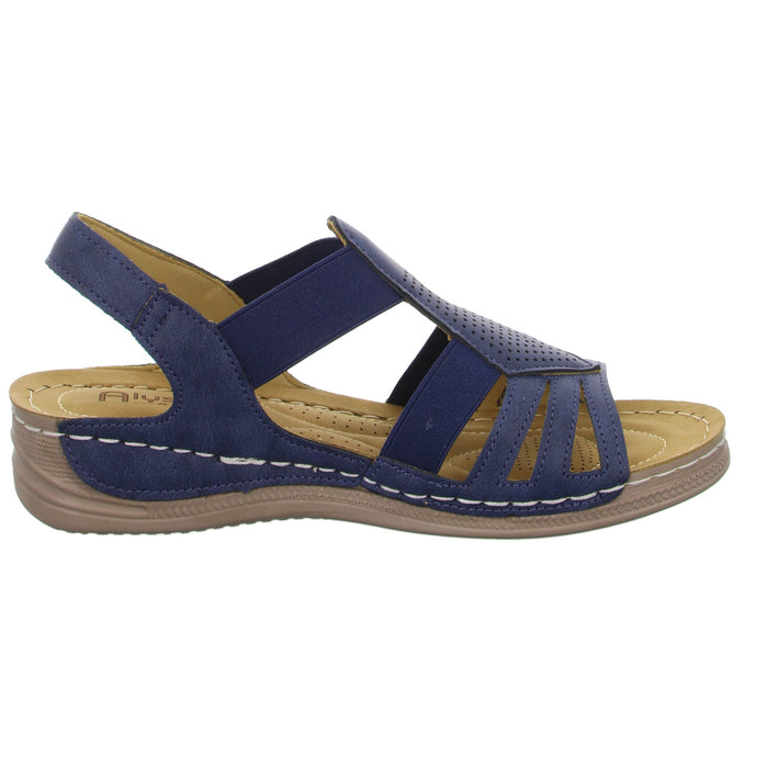 Alyssa sandal with extra width from 30mm sole height