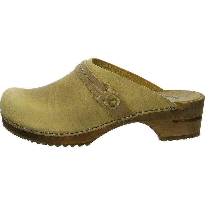 Sanita sabot/clog various heel heights WOOD-URSANA OPEN