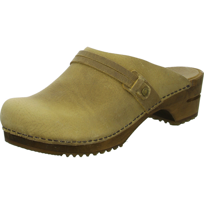 Sanita sabot/clog various heel heights WOOD-URSANA OPEN