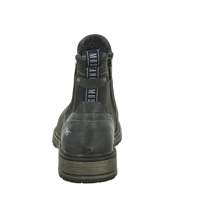 MUSTANG Schlupf/Reißverschlußstiefelette Warmfutter Freizeit (Casual) - SchuhEggers.de