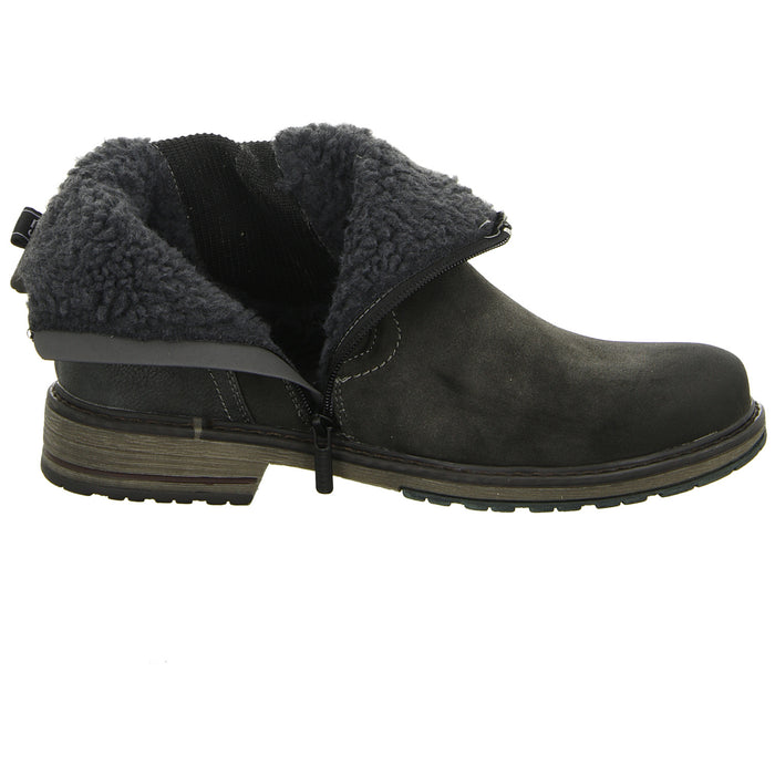 MUSTANG Schlupf/Reißverschlußstiefelette Warmfutter Freizeit (Casual) - SchuhEggers.de