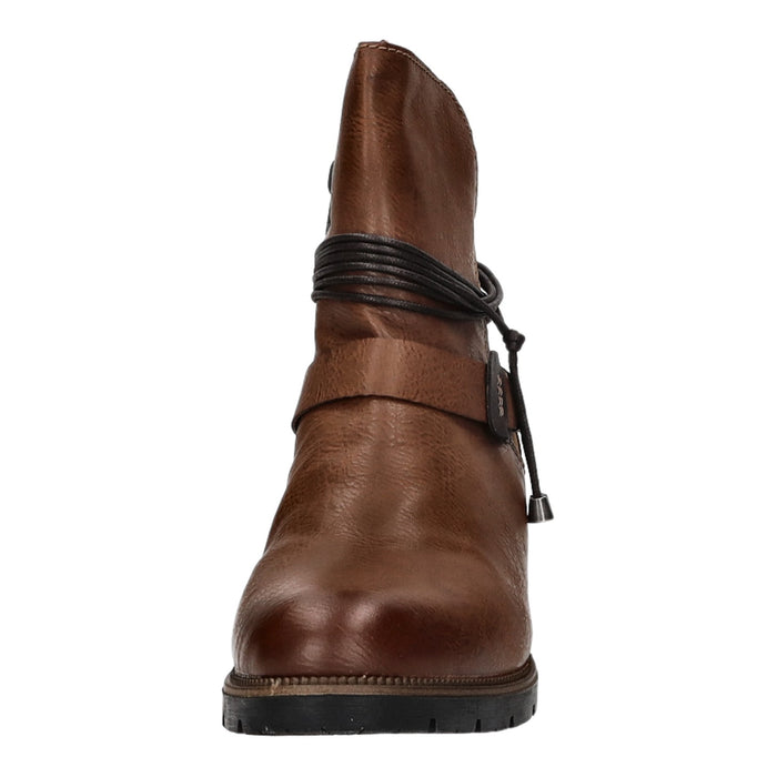 Rieker slip-on/zip-up ankle boots with cold lining from 35mm heel