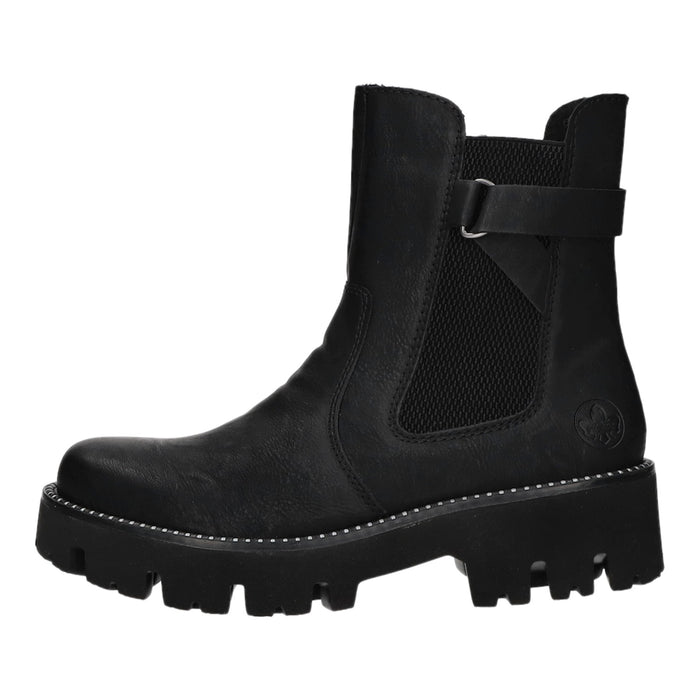 Rieker slip-on/zip-up ankle boots with cold lining and up to 35mm heel (casual)