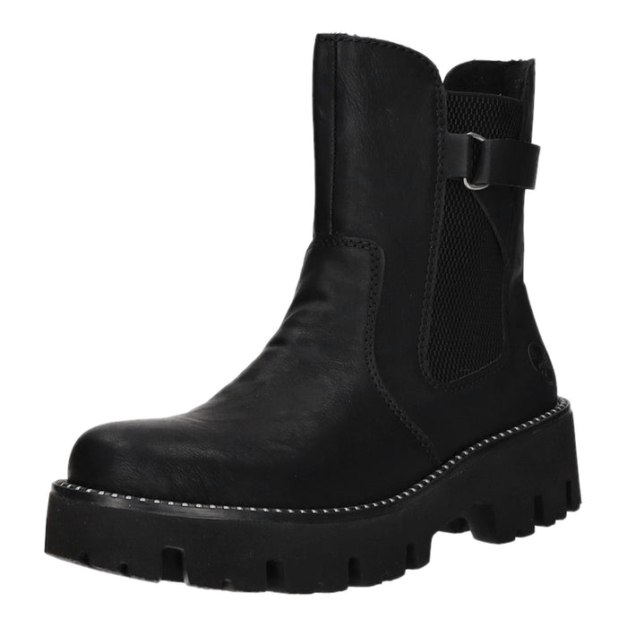 Rieker slip-on/zip-up ankle boots with cold lining and up to 35mm heel (casual)