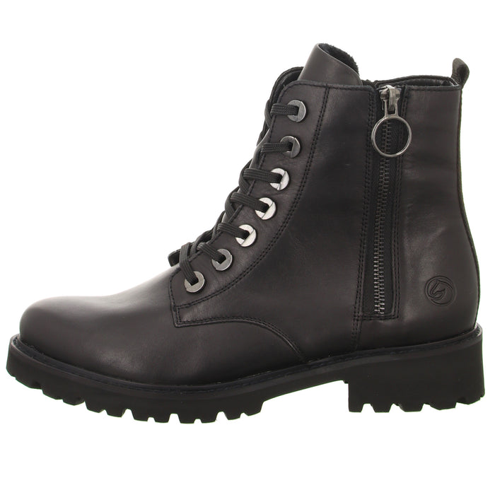Remonte lace-up ankle boots with warm lining up to 35mm heel (casual)