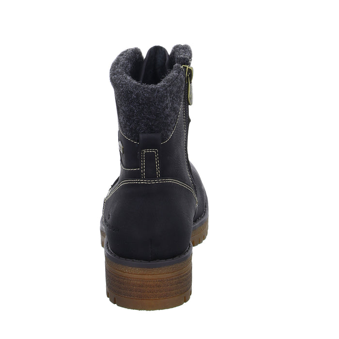Tom Tailor lace-up ankle boots with warm lining up to 35mm heel (casual)