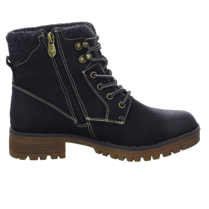 Tom Tailor lace-up ankle boots with warm lining up to 35mm heel (casual)