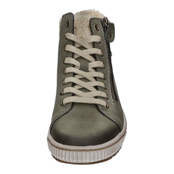 Remonte lace-up ankle boots with warm lining up to 35mm heel (casual)