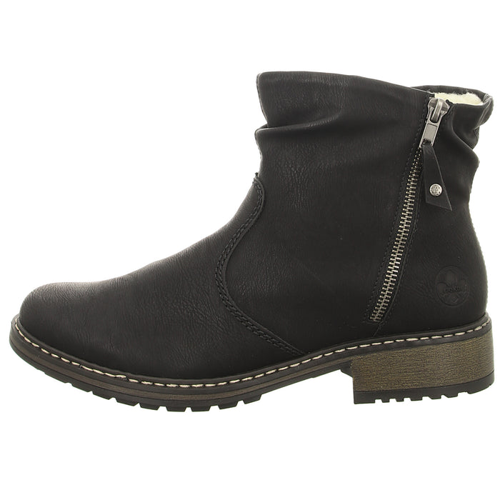 Rieker Schlupf-/Reißverschlußstiefelette Warmfutter bis 35mm Absatz (casual) - SchuhEggers.de