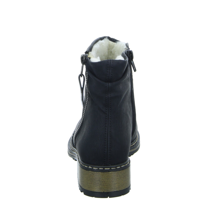 Rieker Schlupf-/Reißverschlußstiefelette Warmfutter bis 35mm Absatz (casual) - SchuhEggers.de