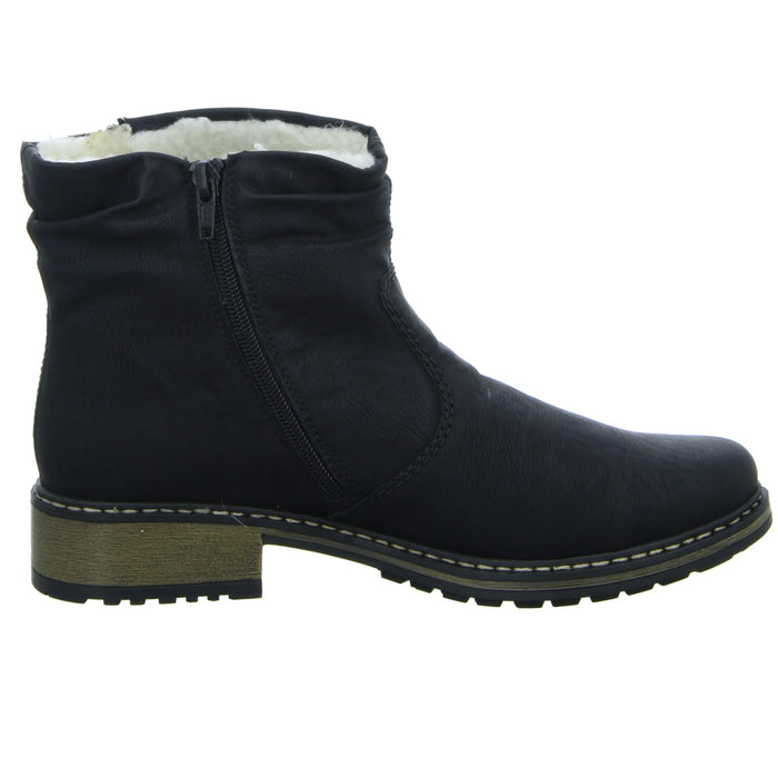 Rieker Schlupf-/Reißverschlußstiefelette Warmfutter bis 35mm Absatz (casual) - SchuhEggers.de