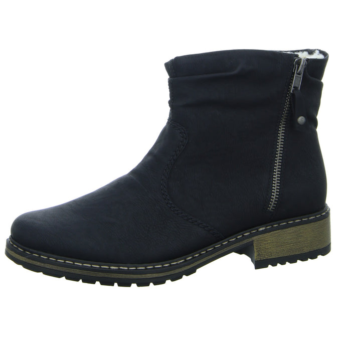 Rieker Schlupf-/Reißverschlußstiefelette Warmfutter bis 35mm Absatz (casual) - SchuhEggers.de