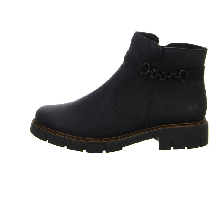 Rieker Schlupf-/Reißverschlußstiefelette Warmfutter bis 35mm Absatz (casual) - SchuhEggers.de