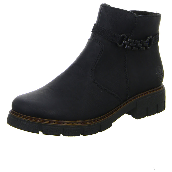Rieker Schlupf-/Reißverschlußstiefelette Warmfutter bis 35mm Absatz (casual) - SchuhEggers.de